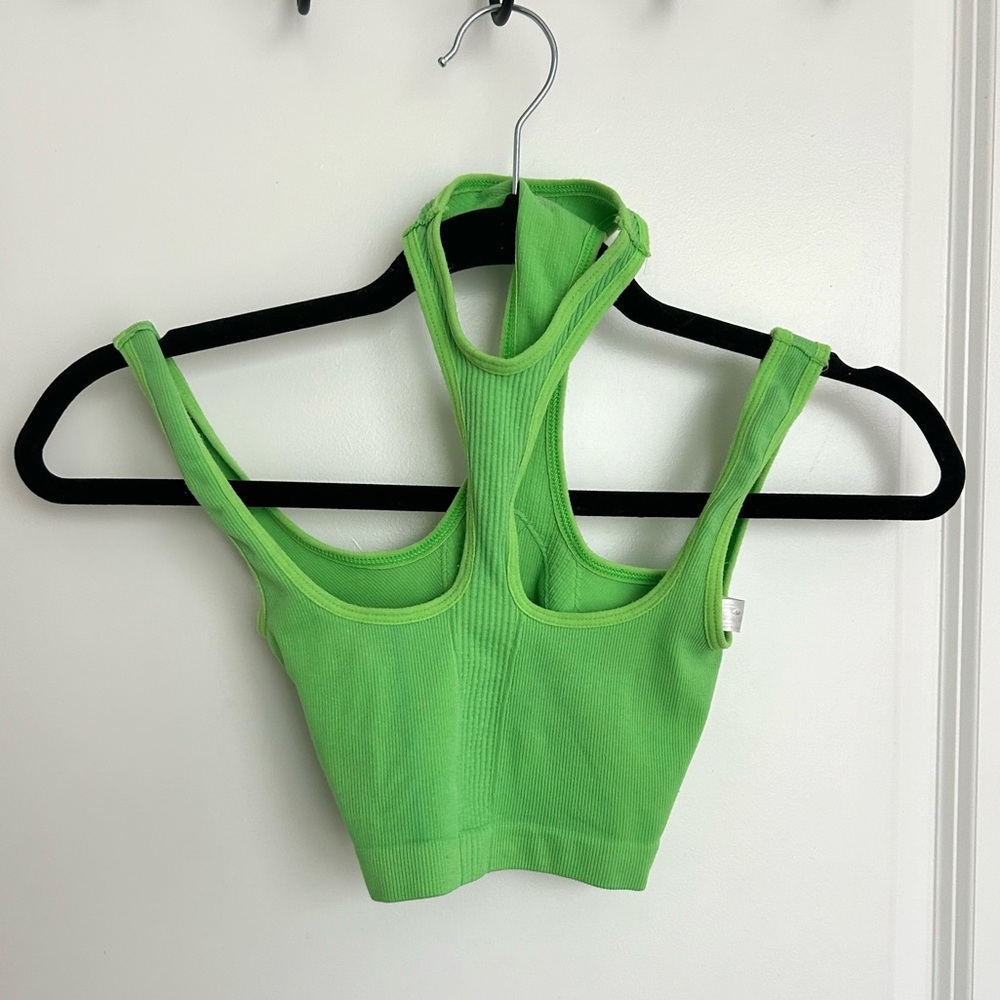 neon green going out top